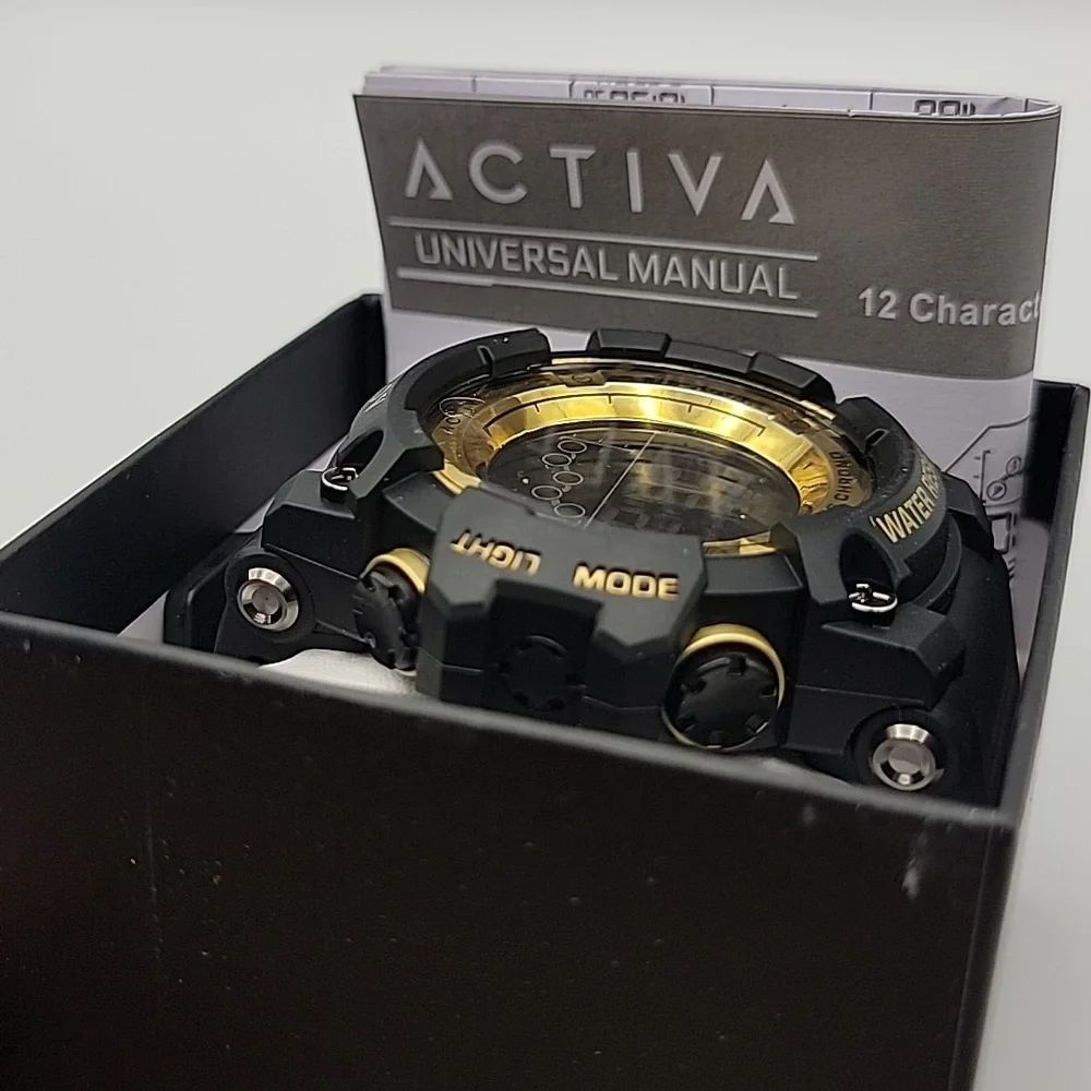 NEW Activa Summit X Men's Digital Sport Watch- 50mm, Black ACW8082-005
